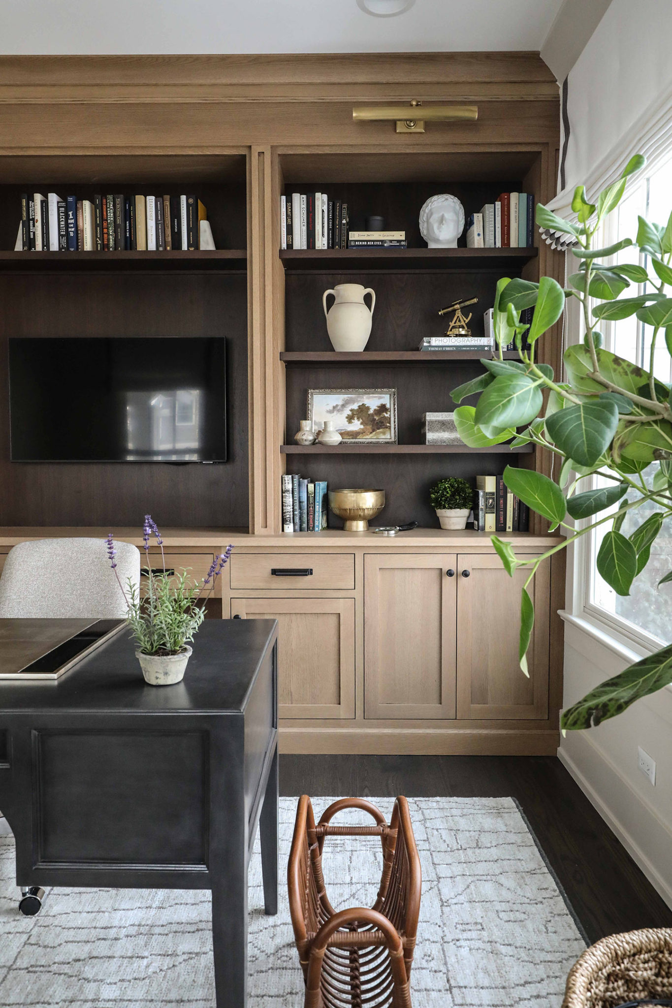 Before & After: Glen Ellyn Study - Park and Oak Interior Design