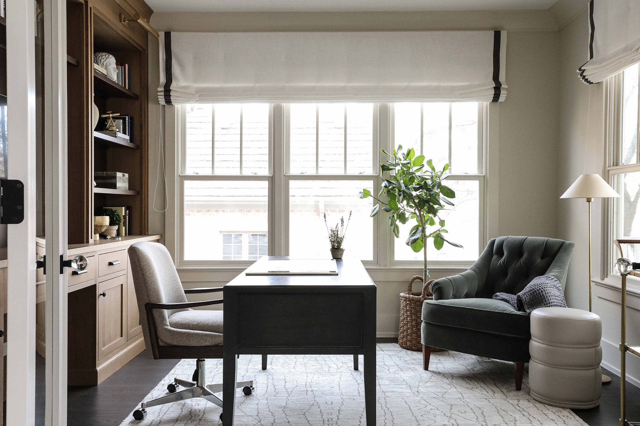Before & After: Glen Ellyn Study - Park and Oak Interior Design