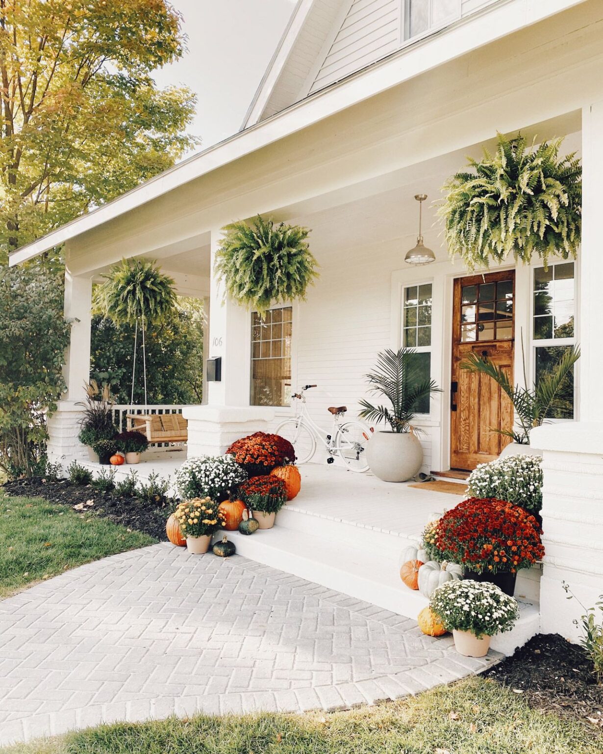 Fall Porch - Park and Oak Interior Design