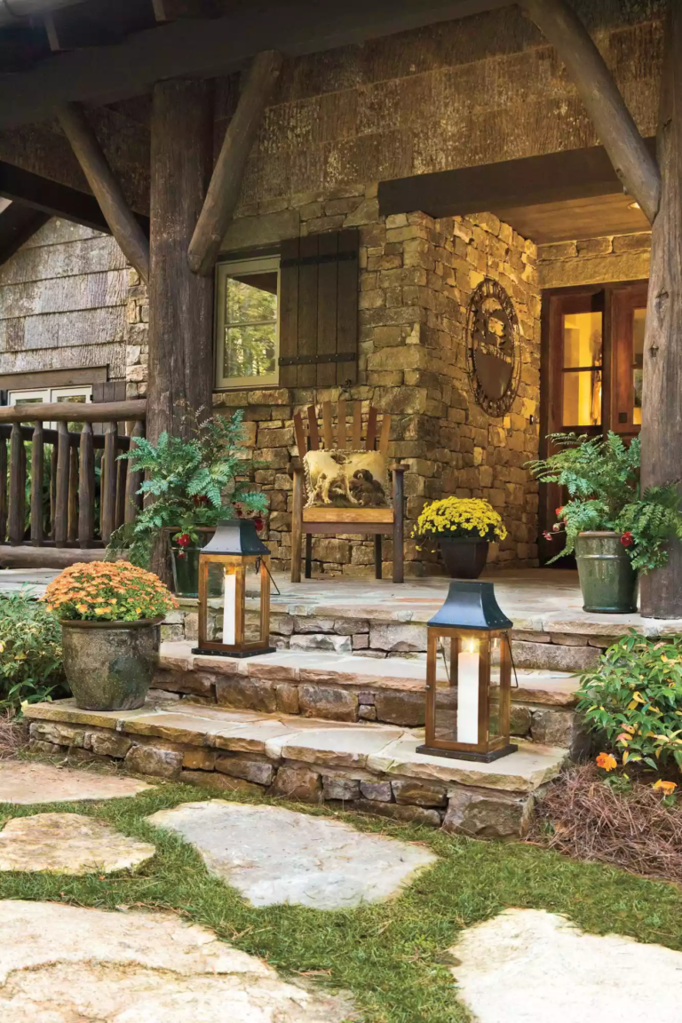 Fall Porch - Park and Oak Interior Design