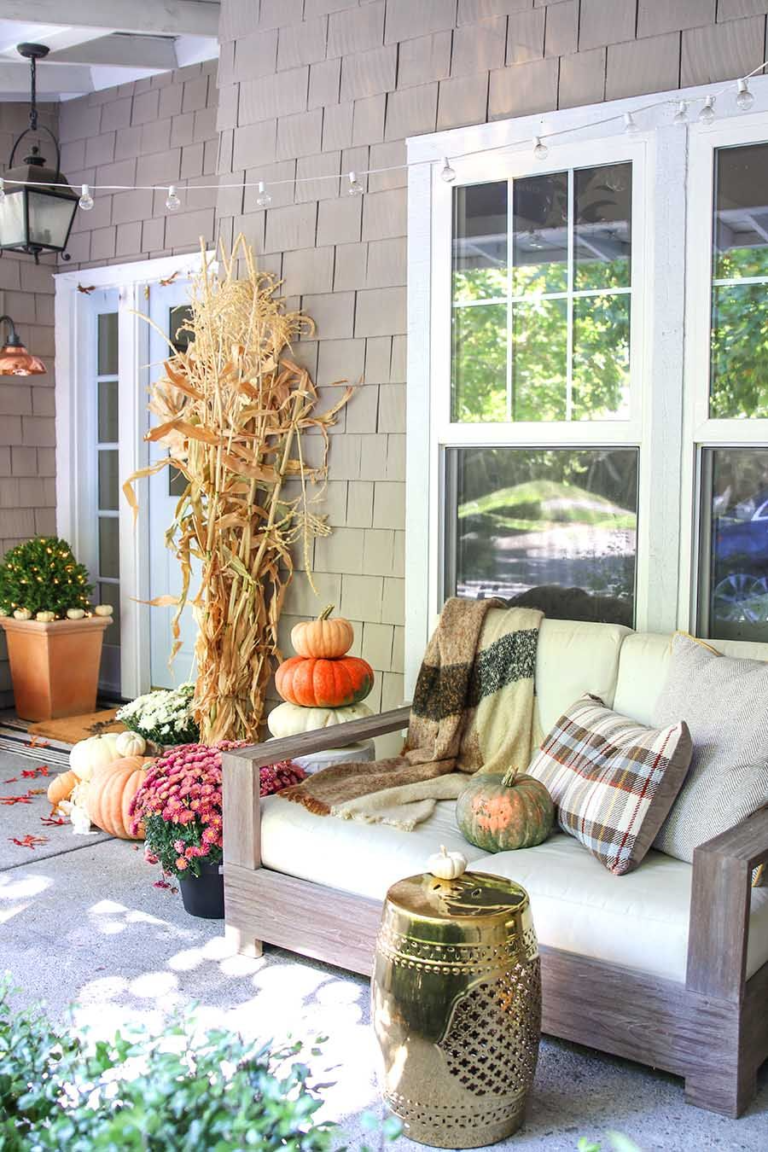 Fall Porch - Park and Oak Interior Design